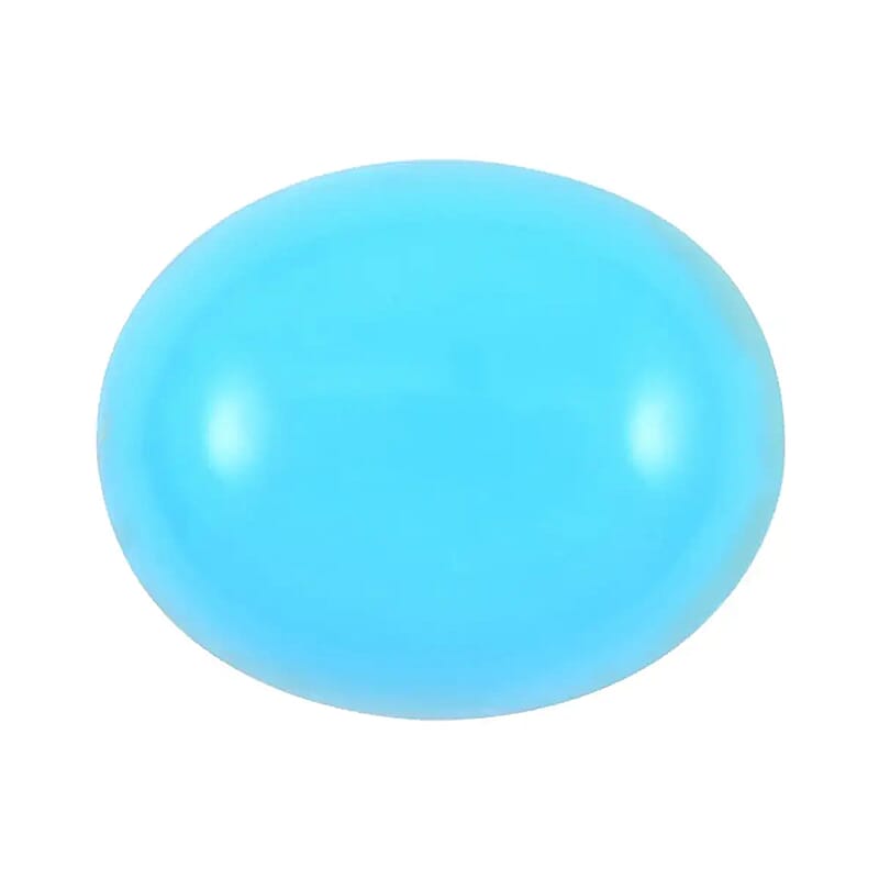 AAAA Sleeping Beauty Turquoise (Ovl 11x9 mm) 2.50 ctw, Loose Gem, Loose Gemstones For Jewelry Making, Jewelry Stones