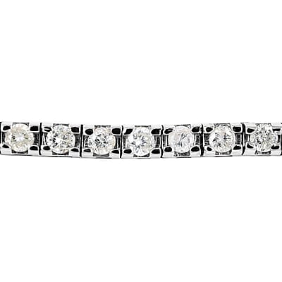 NY Closeout 14K White Gold Diamond Classic Tennis Bracelet (7.00 In) 8.90 Grams 2.00 ctw