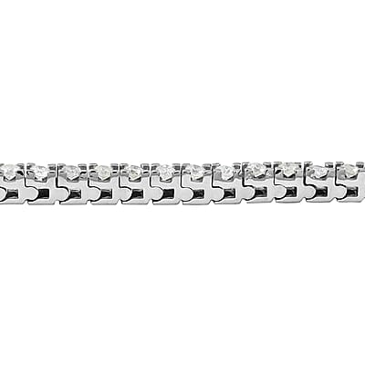 NY Closeout 14K White Gold Diamond Classic Tennis Bracelet (7.00 In) 8.90 Grams 2.00 ctw