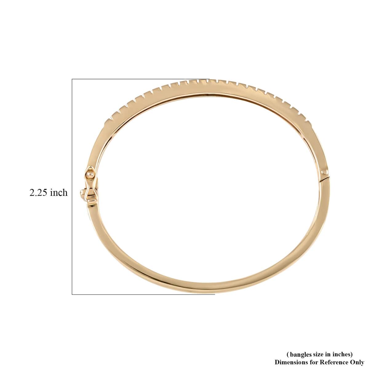 NY Closeout 14K Yellow Gold G-H I1 Diamond Bracelet (7.00 In) 14.30 Grams 1.00 ctw image number 4