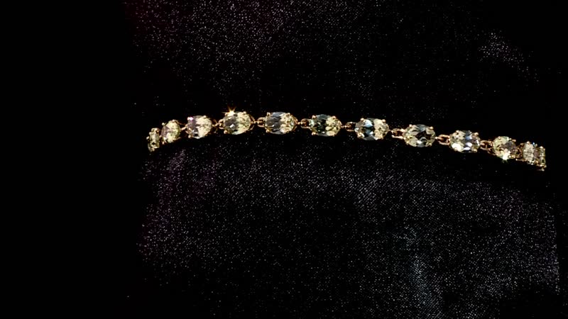 14K Yellow Gold AAA Turkizite Bracelet (7.50 In) 10.35 ctw