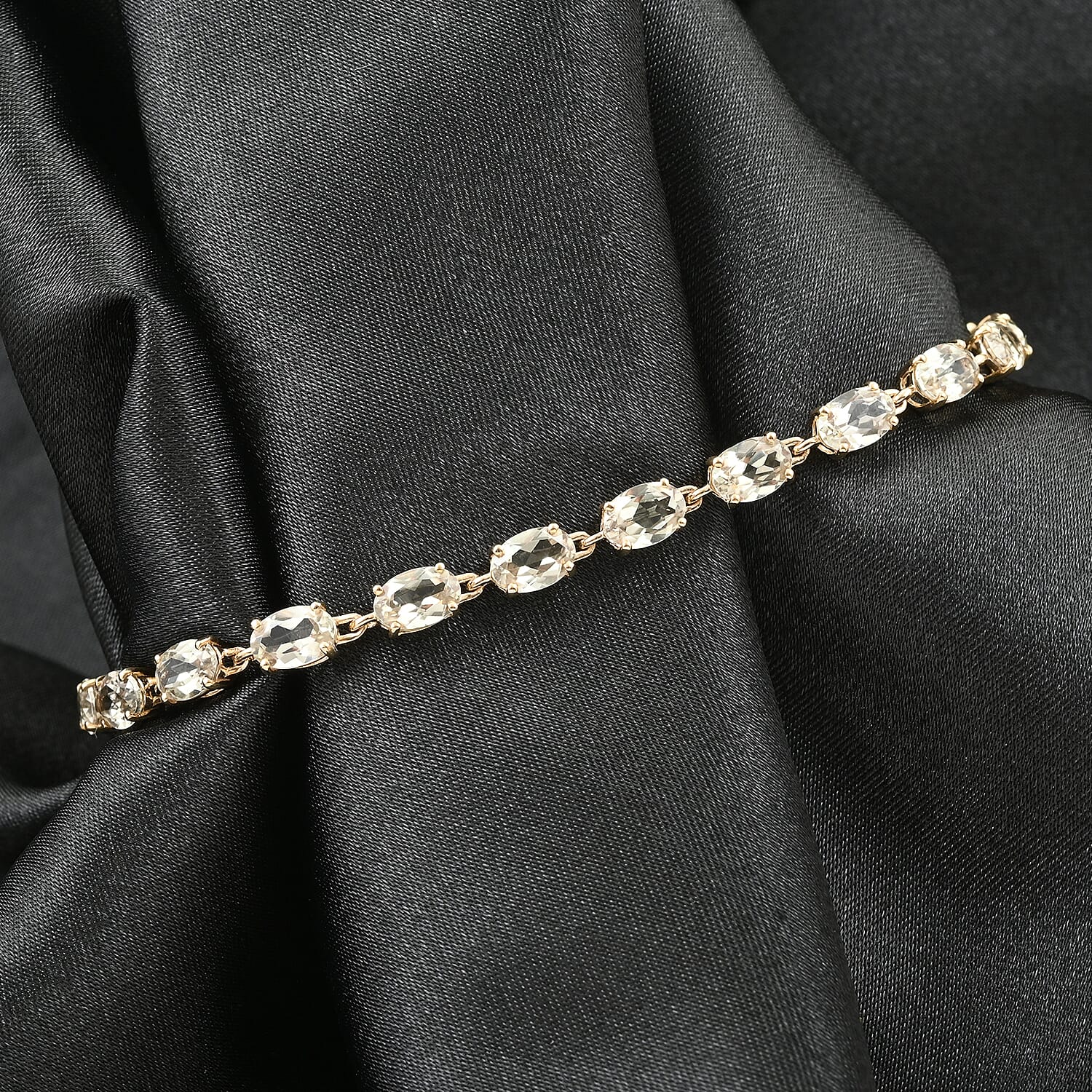 14K Yellow Gold AAA Turkizite Bracelet (7.50 In) 10.35 ctw