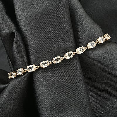 14K Yellow Gold AAA Turkizite Bracelet (7.50 In) 10.35 ctw