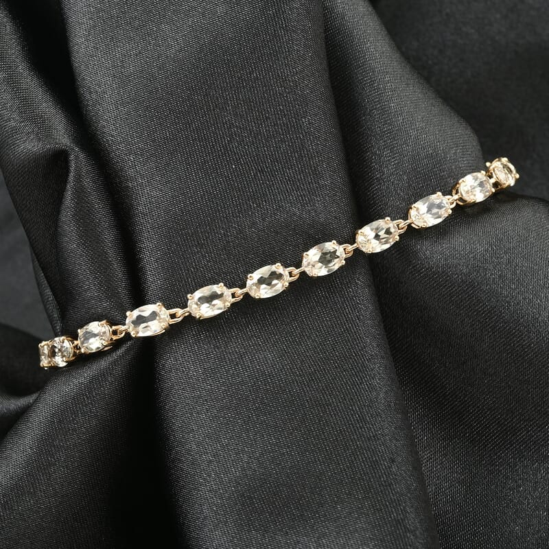 14K Yellow Gold AAA Turkizite Bracelet (7.50 In) 10.35 ctw