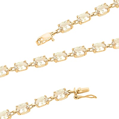14K Yellow Gold AAA Turkizite Bracelet (7.50 In) 10.35 ctw
