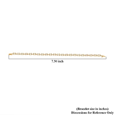 14K Yellow Gold AAA Turkizite Bracelet (7.50 In) 10.35 ctw