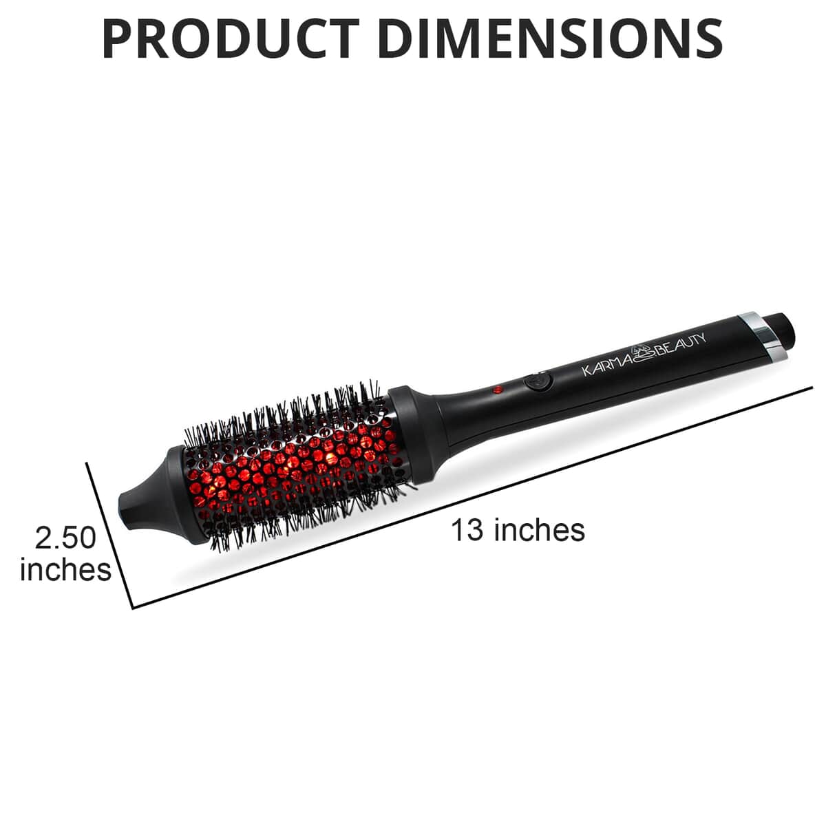 Karma Beauty- Smooth Glider Infra-Red Curling Brush (Ships in 12-14 Day) image number 4