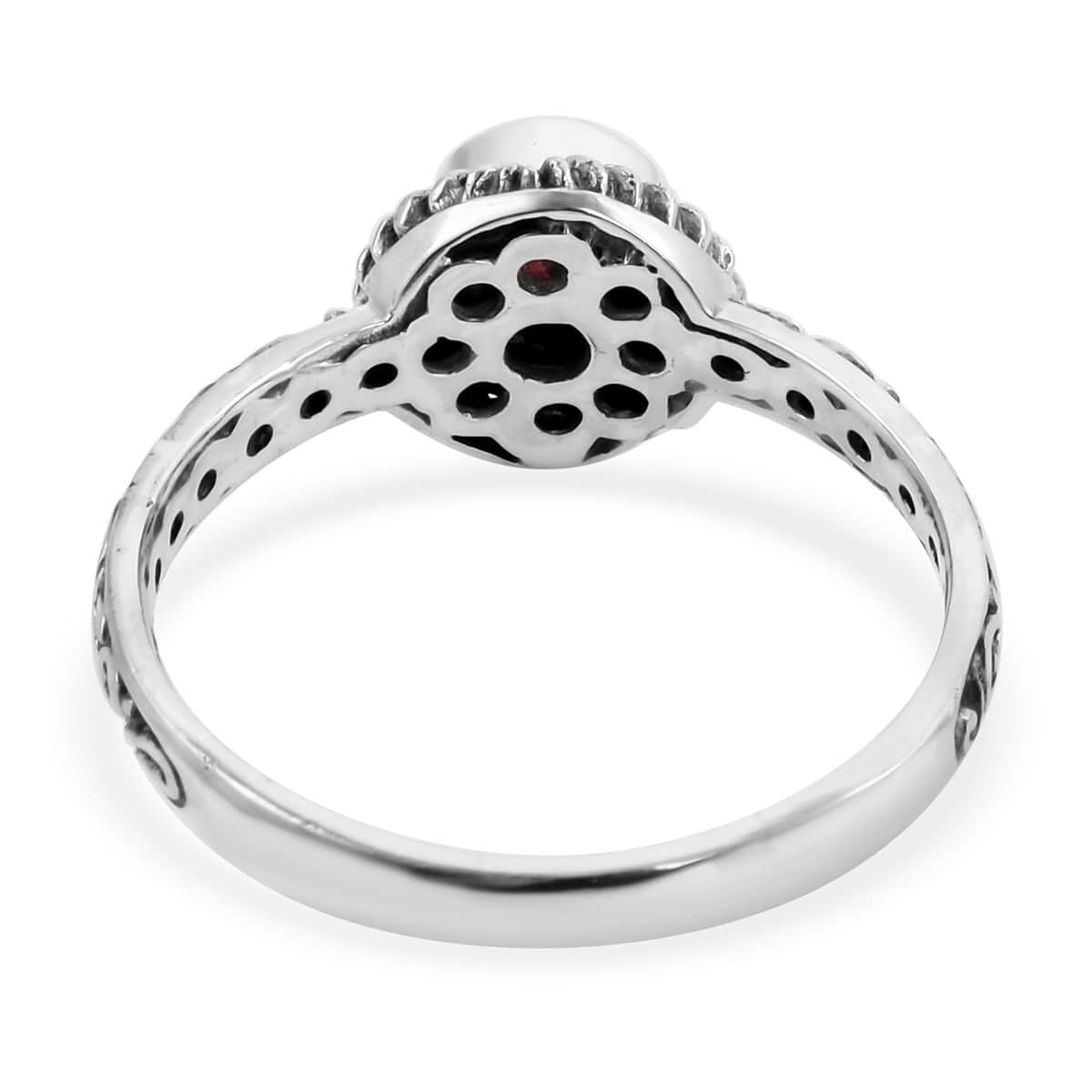 Bali Legacy Niassa Ruby (FF) Solitaire Ring in Sterling Silver (Size 10.0) 1.15 ctw image number 4