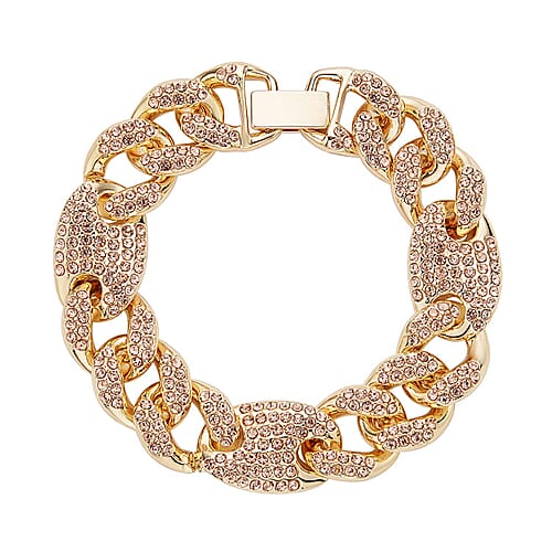 Champagne Austrian Crystal in Goldtone / 7.25 inches - Product card gallery slide 1 (9431492133119)