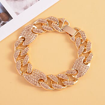 Champagne Austrian Crystal in Goldtone / 7.25 inches - Product card gallery slide 2 (9431492133119)