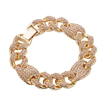 Champagne Austrian Crystal in Goldtone / 7.25 inches - Product card gallery slide 3 (9431492133119)