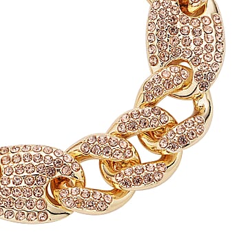 Champagne Austrian Crystal in Goldtone / 7.25 inches - Product card gallery slide 4 (9431492133119)