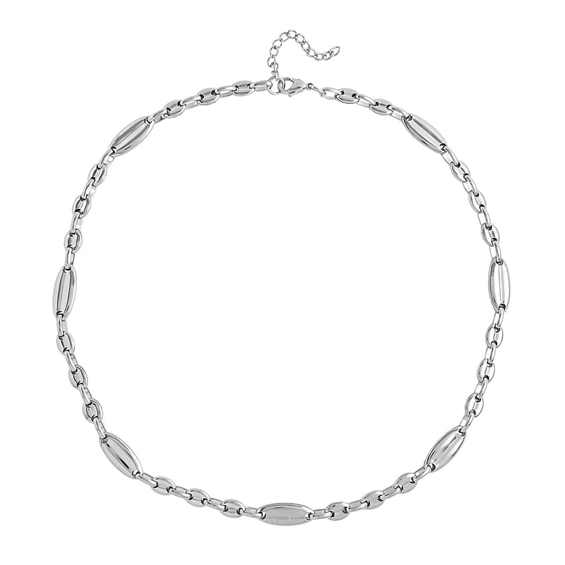 Pig Nose Chain Necklace (22-24 Inches) in Stainless Steel , Tarnish-Free, Waterproof, Sweat Proof Jewelry