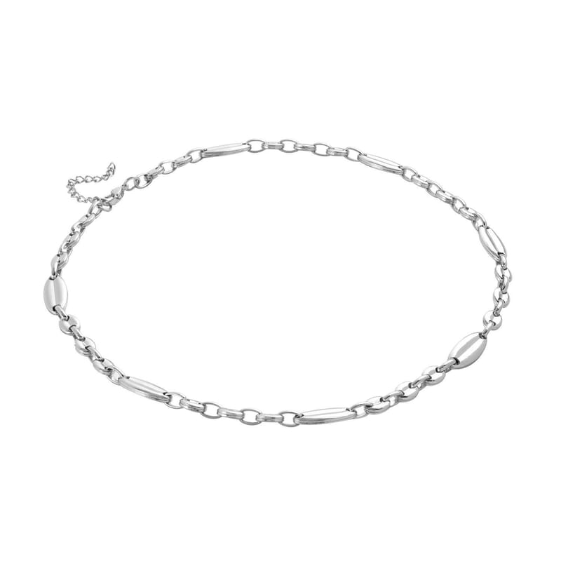 Pig Nose Chain Necklace (22-24 Inches) in Stainless Steel , Tarnish-Free, Waterproof, Sweat Proof Jewelry