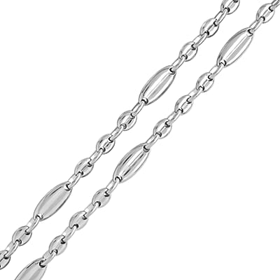 Pig Nose Chain Necklace (22-24 Inches) in Stainless Steel , Tarnish-Free, Waterproof, Sweat Proof Jewelry