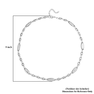 Pig Nose Chain Necklace (22-24 Inches) in Stainless Steel , Tarnish-Free, Waterproof, Sweat Proof Jewelry