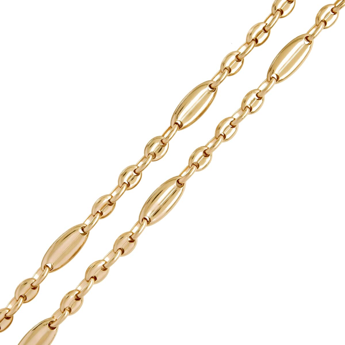 Mariner Link Chain Necklace (22-24 Inches) in ION Plated YG Stainless Steel , Tarnish-Free, Waterproof, Sweat Proof Jewelry image number 3