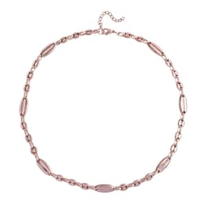 Mariner Link Chain Necklace (22-24 Inches) in ION Plated RG Stainless Steel , Tarnish-Free, Waterproof, Sweat Proof Jewelry