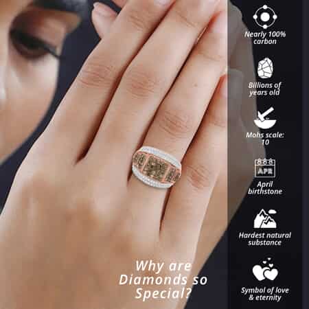 Diamond Promise Ring in 10k Rose Gold and Sterling Silver 1/10 cttw,  Diamonds, 10k Rose Gold, Rhodium Plated Sterling Silver, Diamond :  : Clothing, Shoes & Accessories