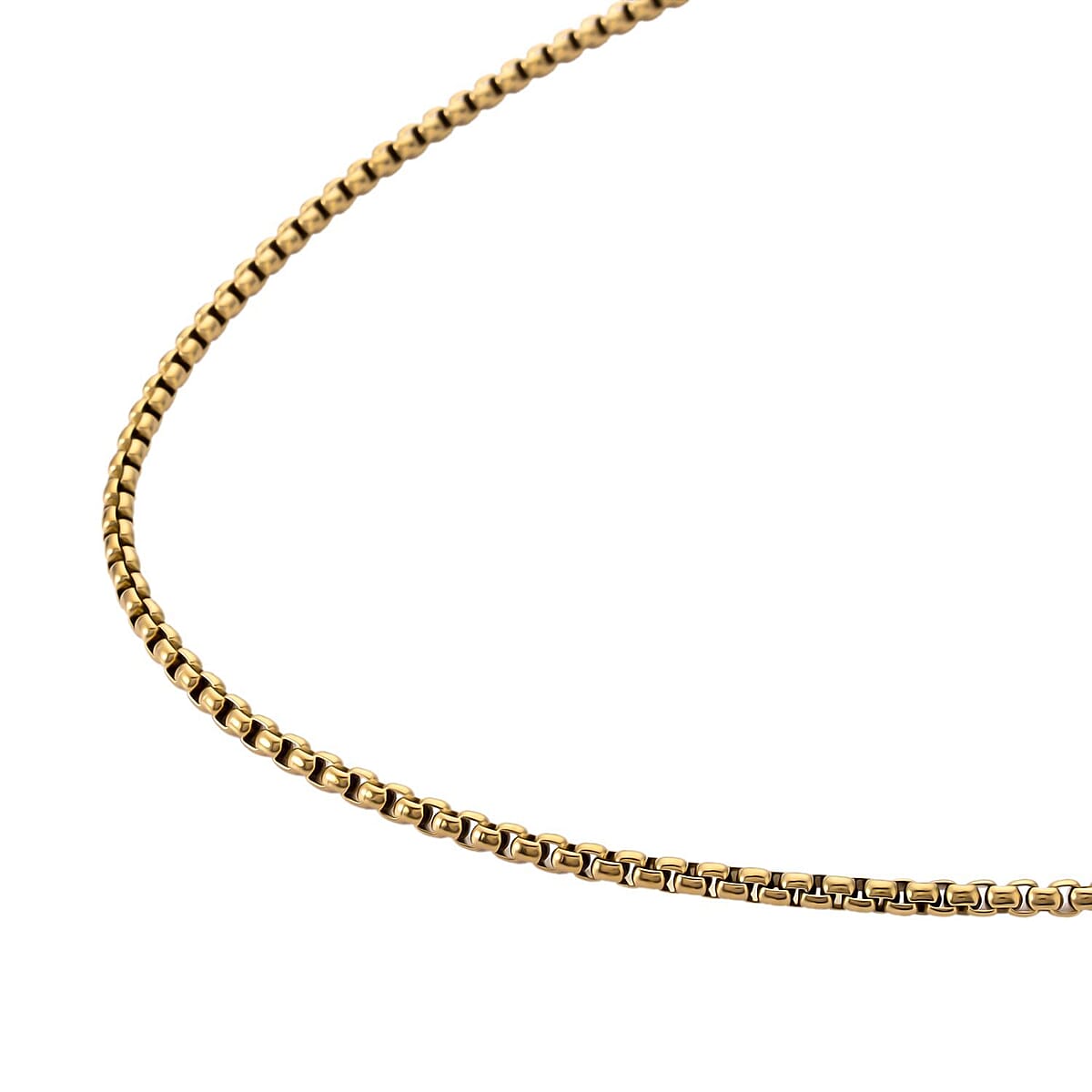 Striking Book Necklace 24 Inches in ION Plated Yellow Gold Stainless Steel 26 Grams image number 2