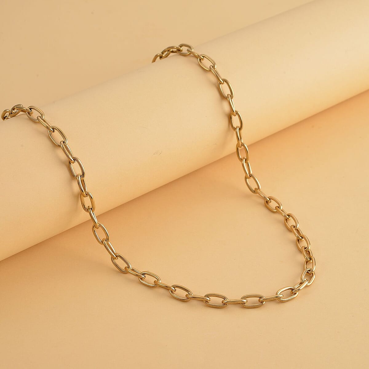 Striking Rolo Necklace (20 Inches) in ION Plated Yellow Gold Stainless Steel 18 Grams image number 1