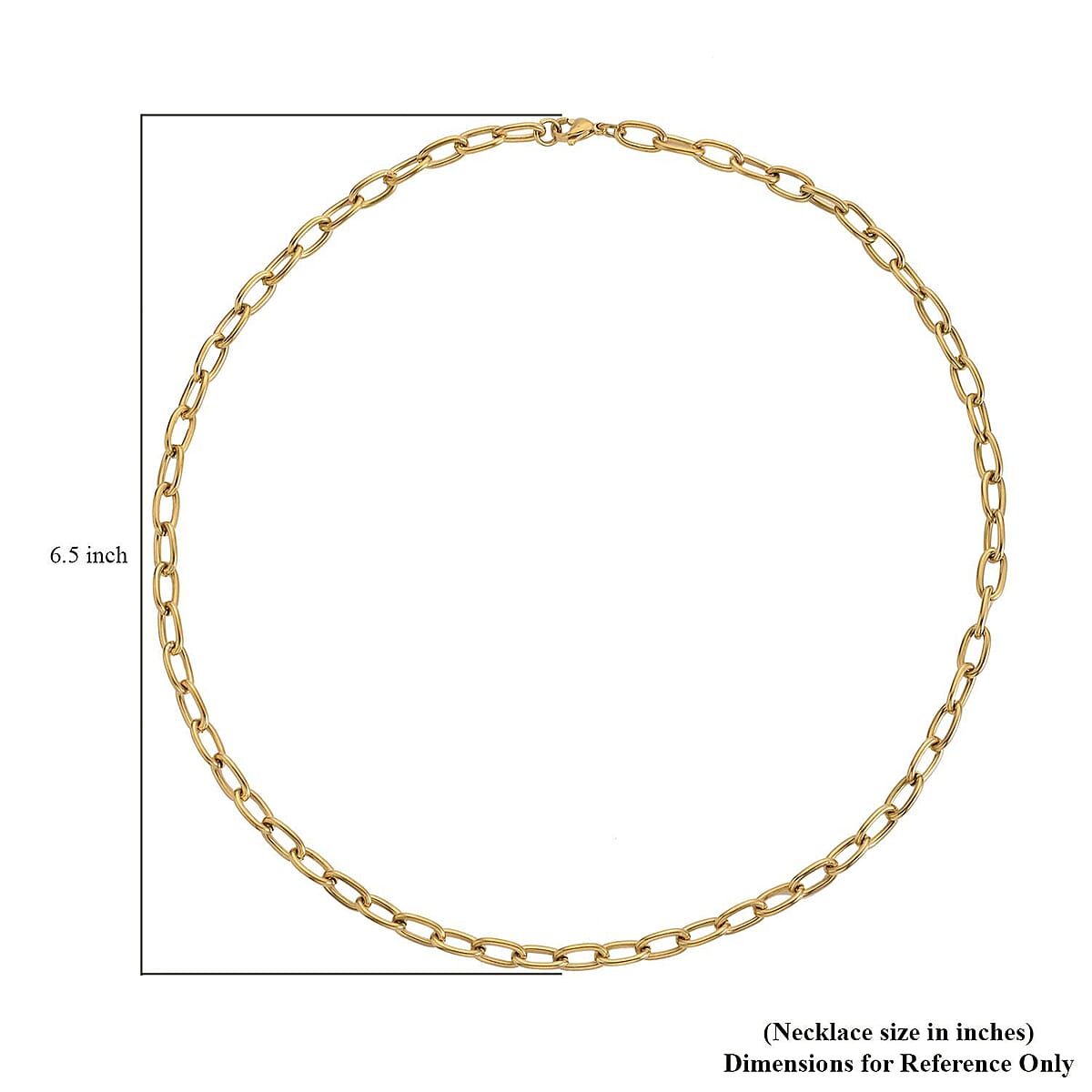 Striking Rolo Necklace (20 Inches) in ION Plated Yellow Gold Stainless Steel 18 Grams image number 4