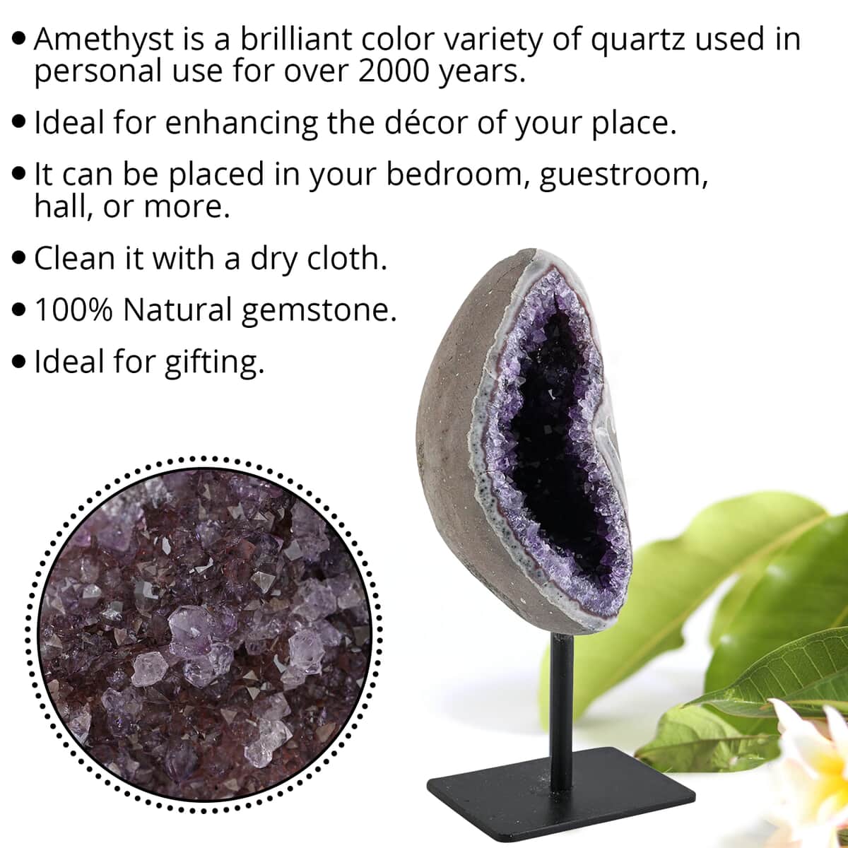 Amethyst with Stand -L (Approx 2755 ctw) image number 2