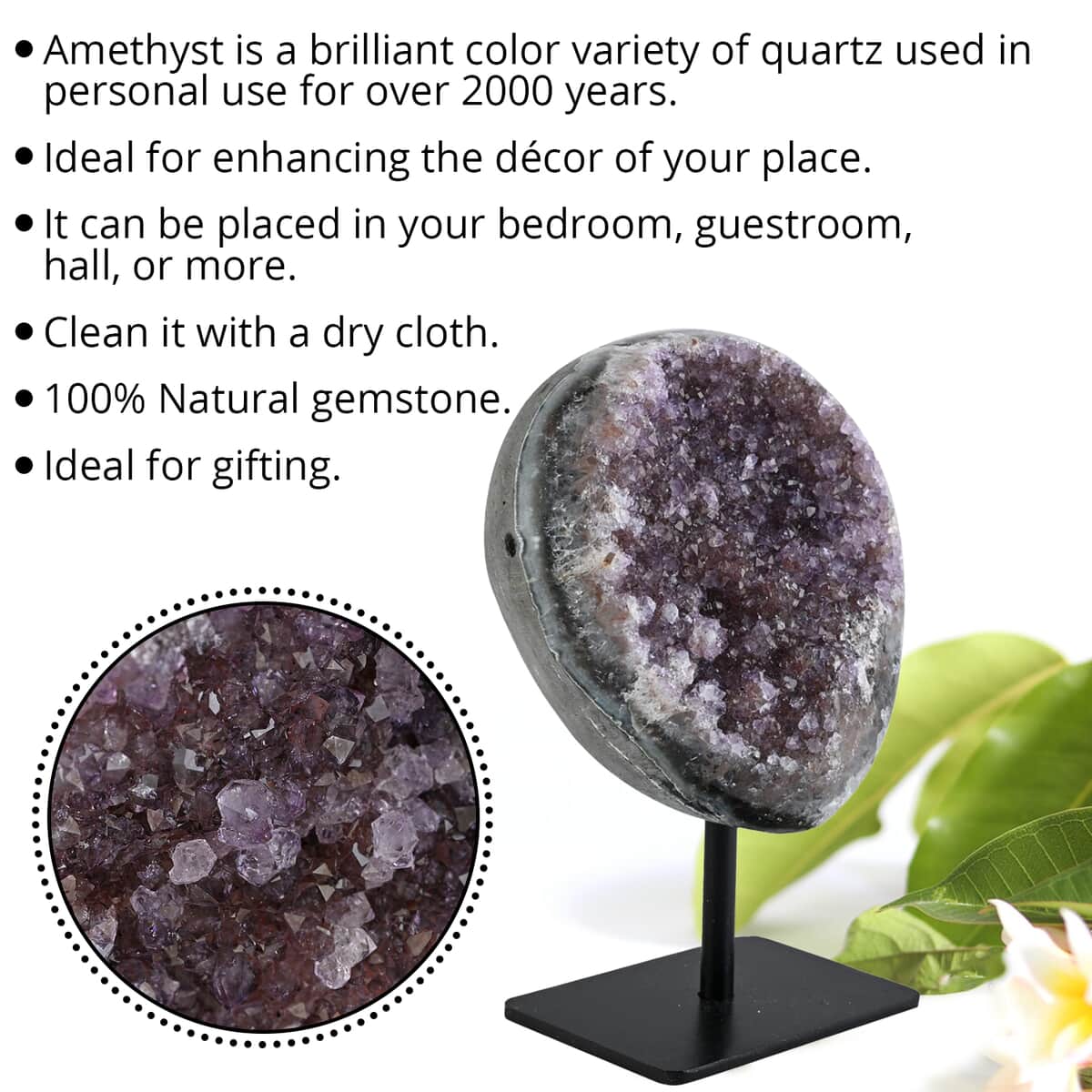 Amethyst with Stand -M (Approx 2705 ctw) image number 2