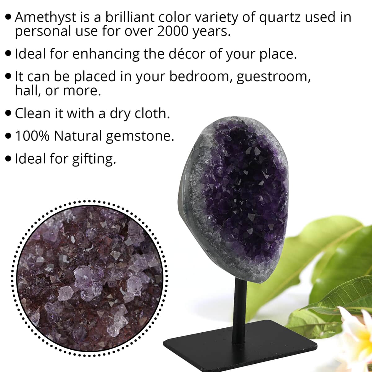 Amethyst with Stand -S (Approx 1765 ctw) image number 2
