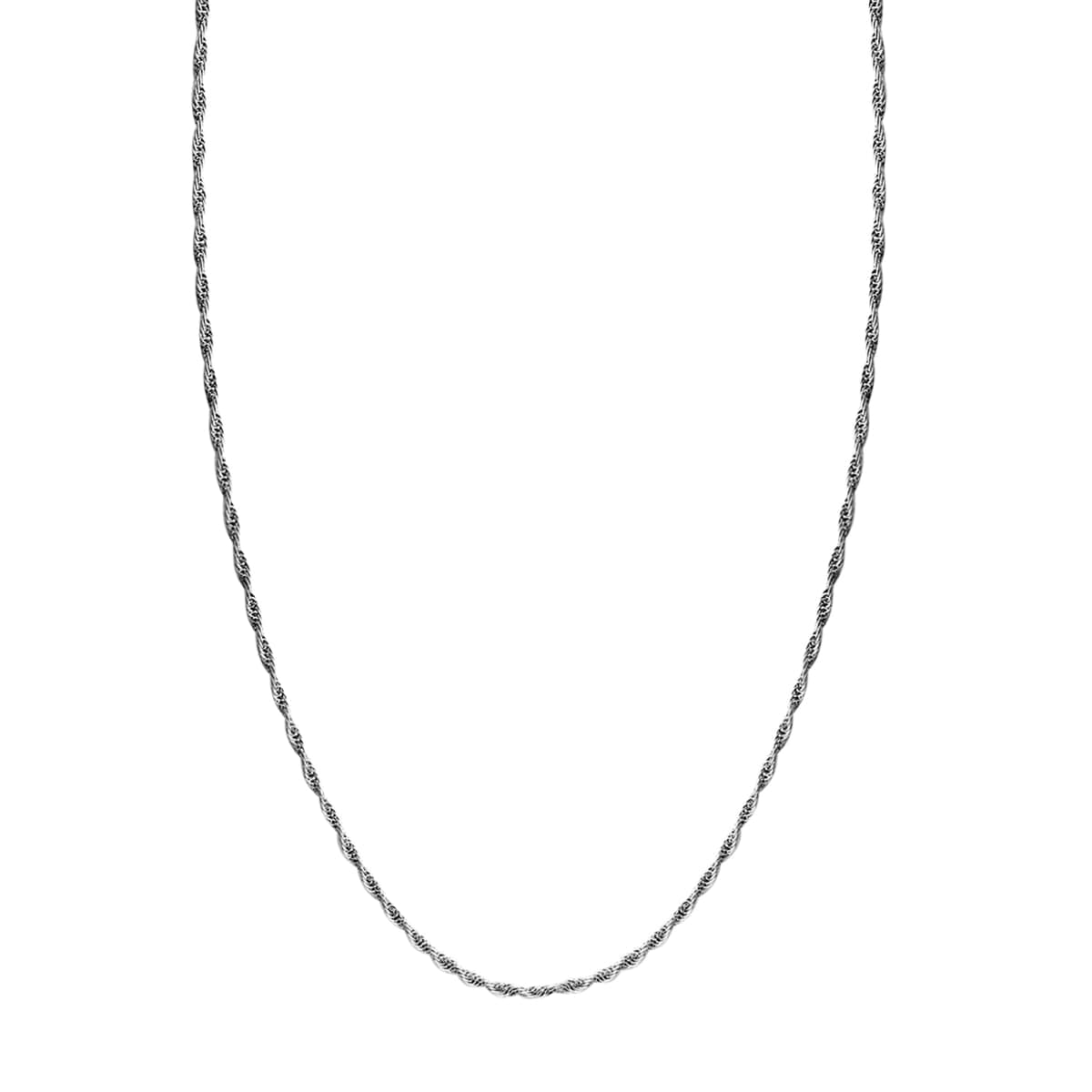 950 Platinum Rope Chain Necklace, 24 Inch Necklace with Lobster Lock, Platinum Jewelry 3.8 Grams image number 1