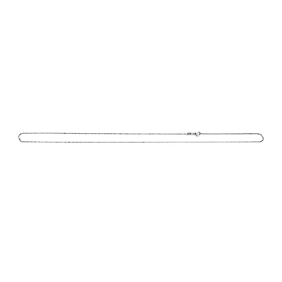 Flat Diamond-Cut Halo Chain Necklace with Lobster Lock in 950 Platinum 20 Inches 1.92 Grams