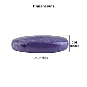 Charoite Palm Stone 25x40mm - M (Approx 110 ctw)