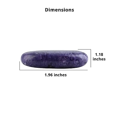 Charoite Palm Stone 30x50mm - M (Approx 190ctw)
