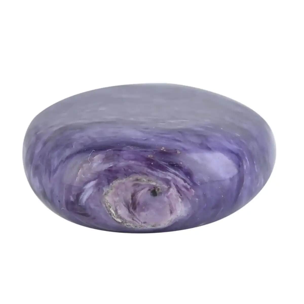 Charoite Palm Stone 30x50mm - M (Approx 190ctw) image number 4