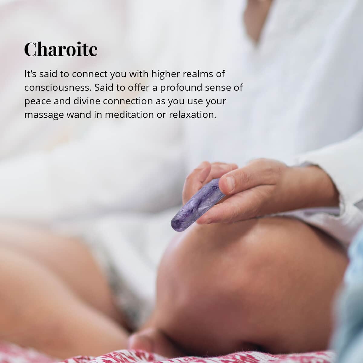 Charoite Massage Wand (Approx 265 ctw) image number 2
