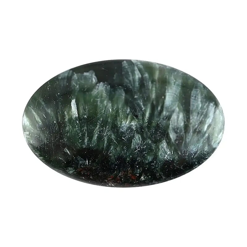 Seraphinite Palm Stone - M (Approx 110 ctw)