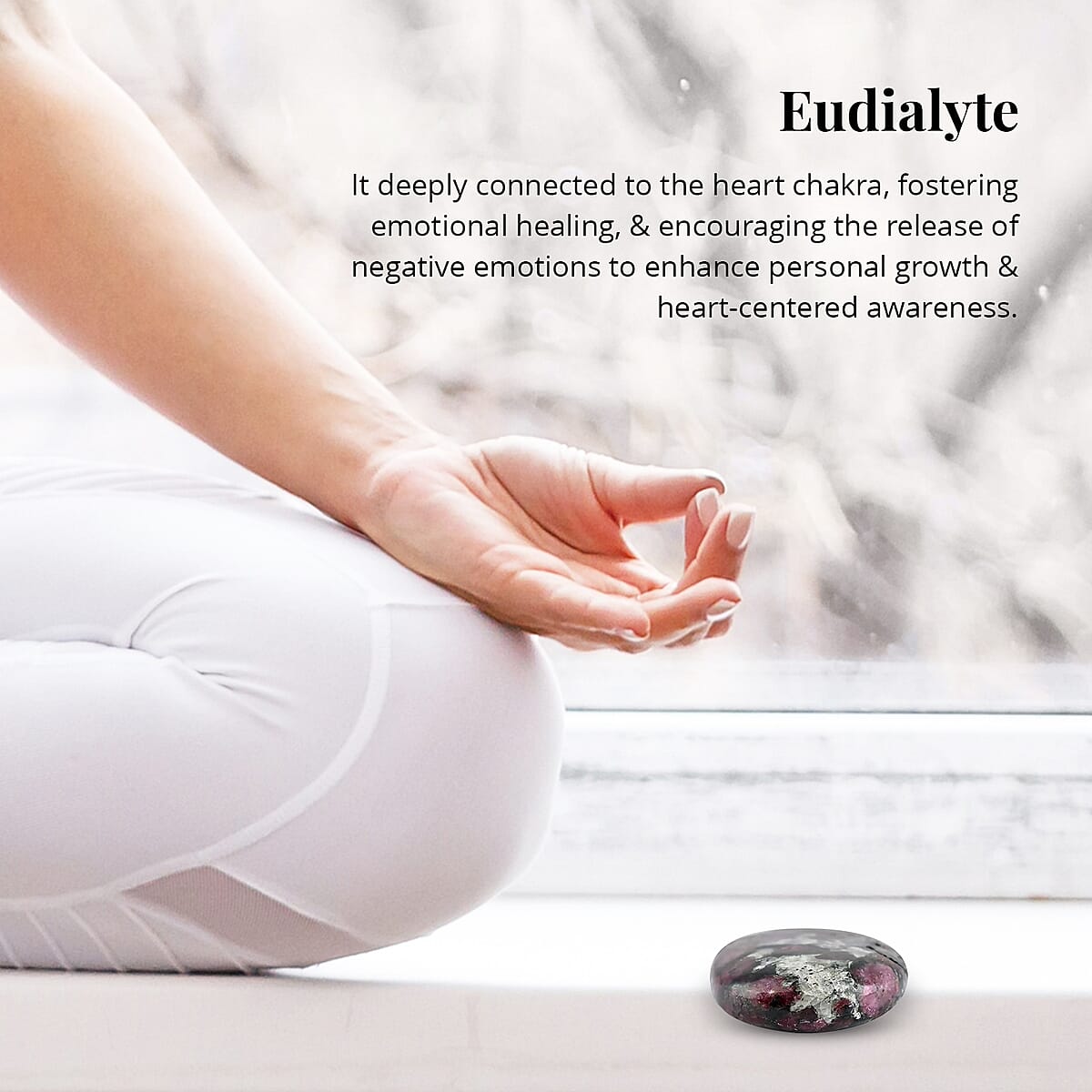 Eudialyte Palm Stone - M (Approx 105 ctw) image number 2