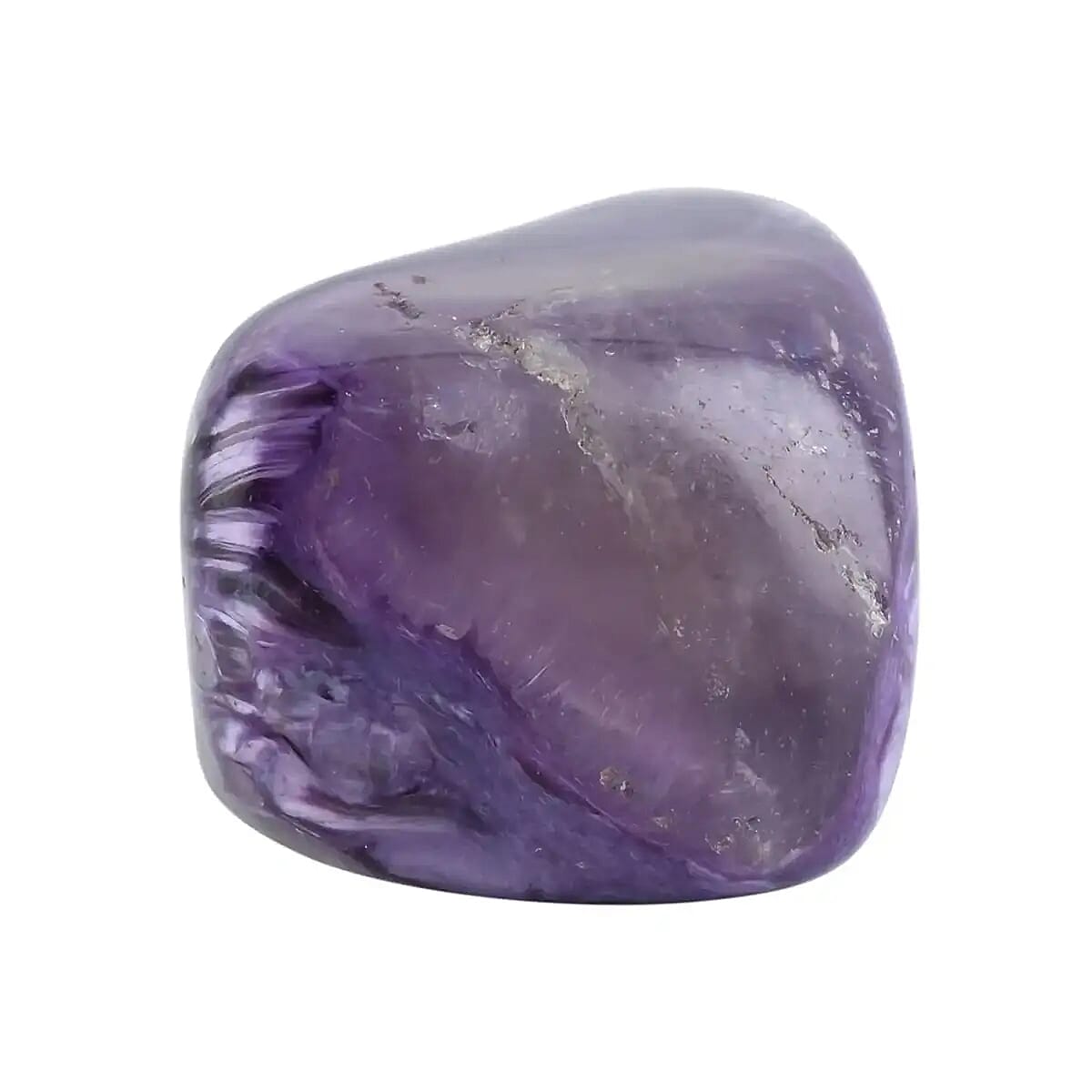 Charoite Tumble Stone (Approx 100 ctw) , Purple Raw Charoite Gemstone , Tumble Stones , Decorative Gems image number 4
