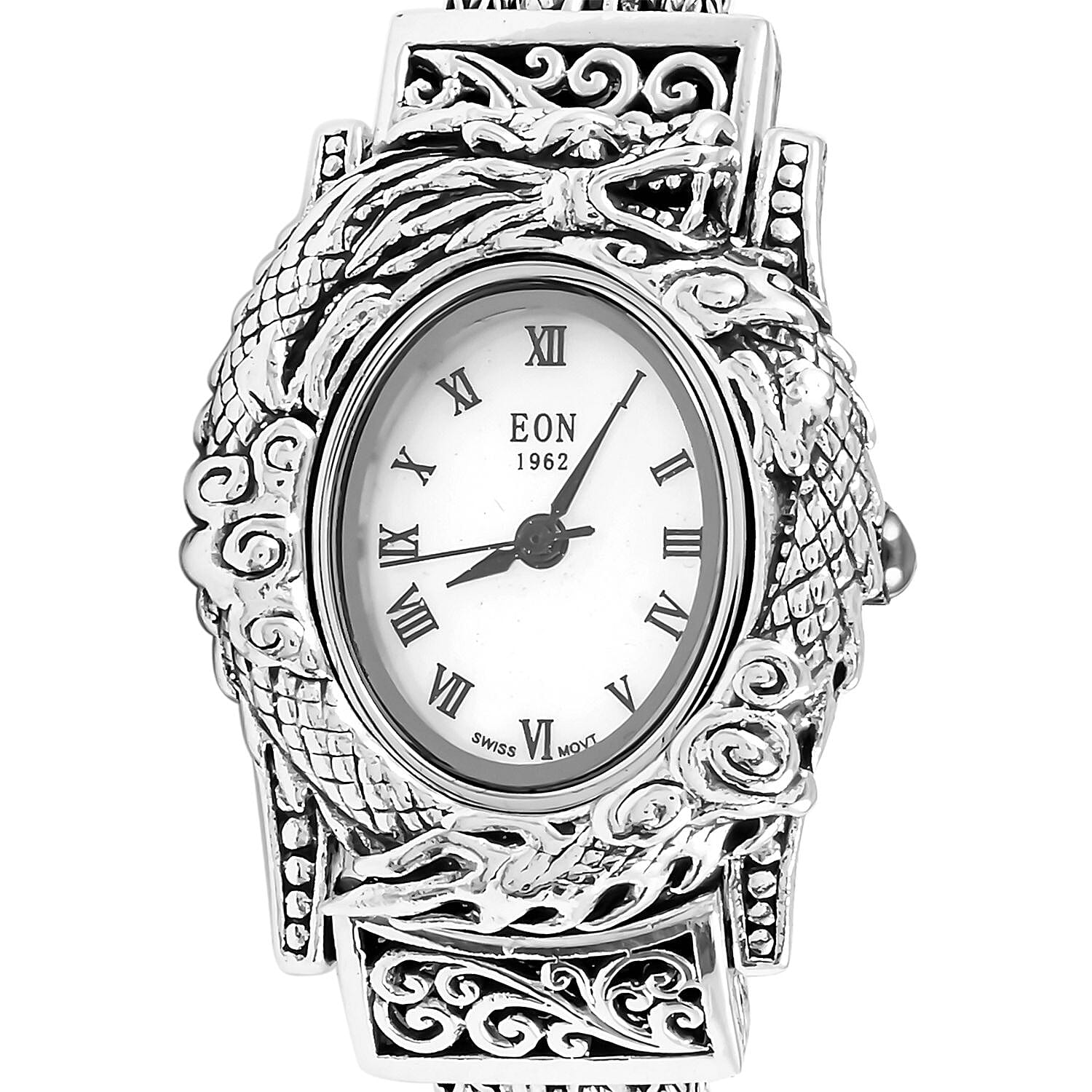 Bali Legacy Eon 1962 Swiss Movement Sterling Silver Bracelet Watch (7.0 In) 26mm
