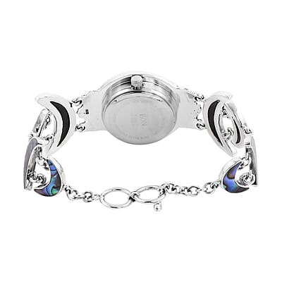 Eon 1962 Abalone Shell Swiss Movement Watch in Sterling Silver (26mm) (7.50 in)