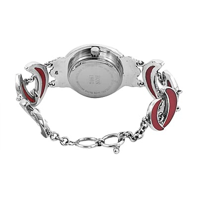 Eon 1962 Sponge Coral Swiss Movement Watch in Sterling Silver (26mm) (7.50 in)