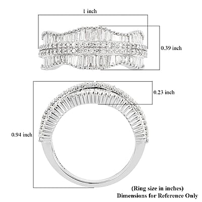 NY Closeout 10K White Gold Diamond Ring 5.35 Grams 1.00 ctw