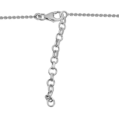 Premium Ethiopian Opal Necklace in Platinum Over Sterling Silver, Handmade Jewelry, Welo Opal Jewelry (18 Inches) 13.25 ctw