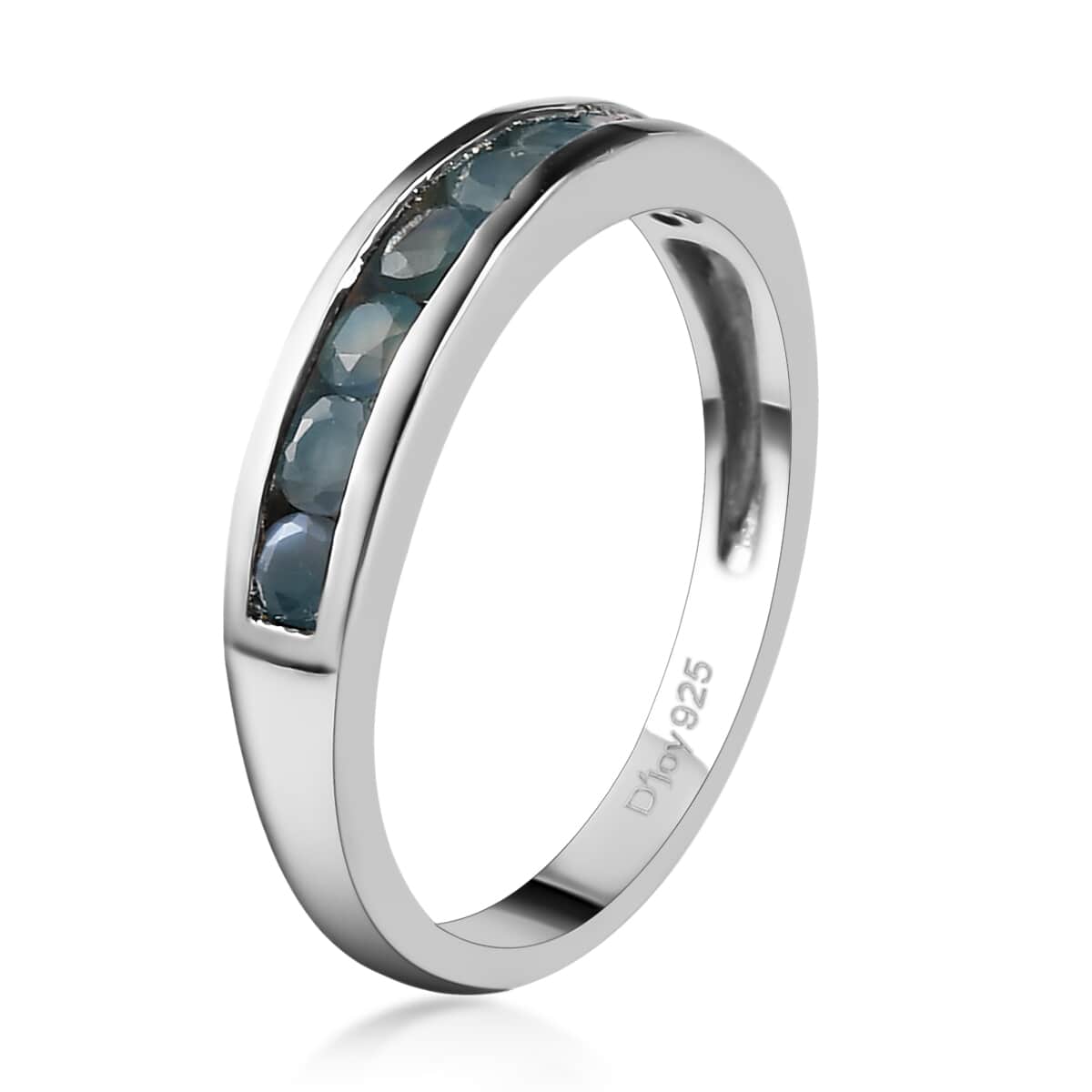 Narsipatnam Alexandrite Half Band Ring in Platinum Over Sterling Silver (Size 10.0) 0.65 ctw image number 3