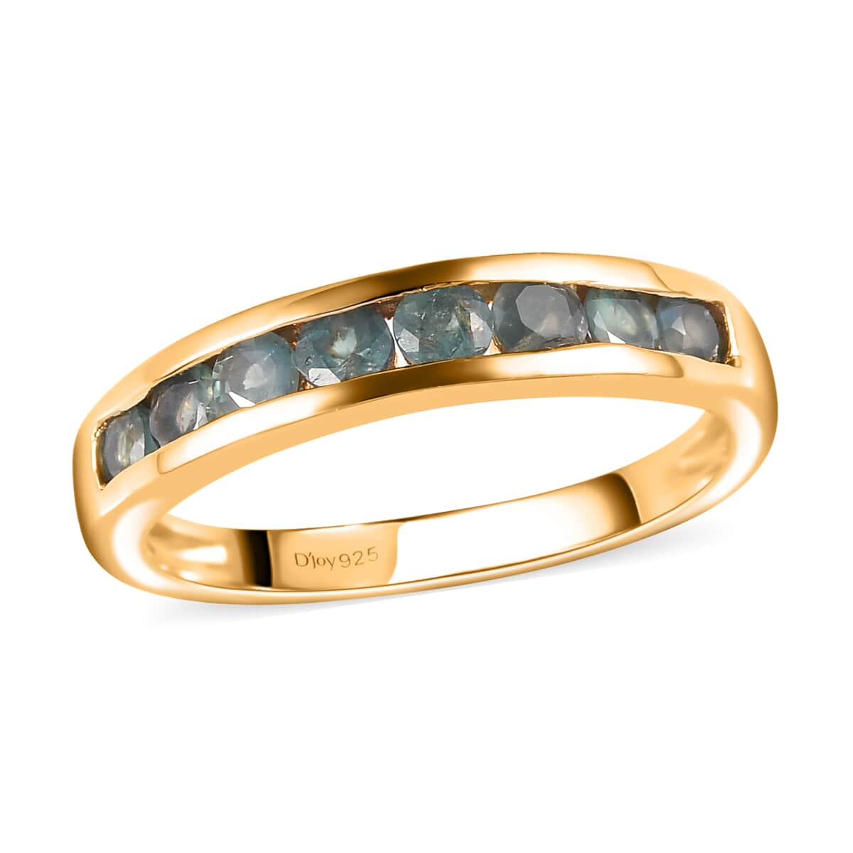 Narsipatnam Alexandrite Half Band Ring in Vermeil Yellow Gold Over Sterling Silver (Size 6.0) 0.65 ctw image number 0