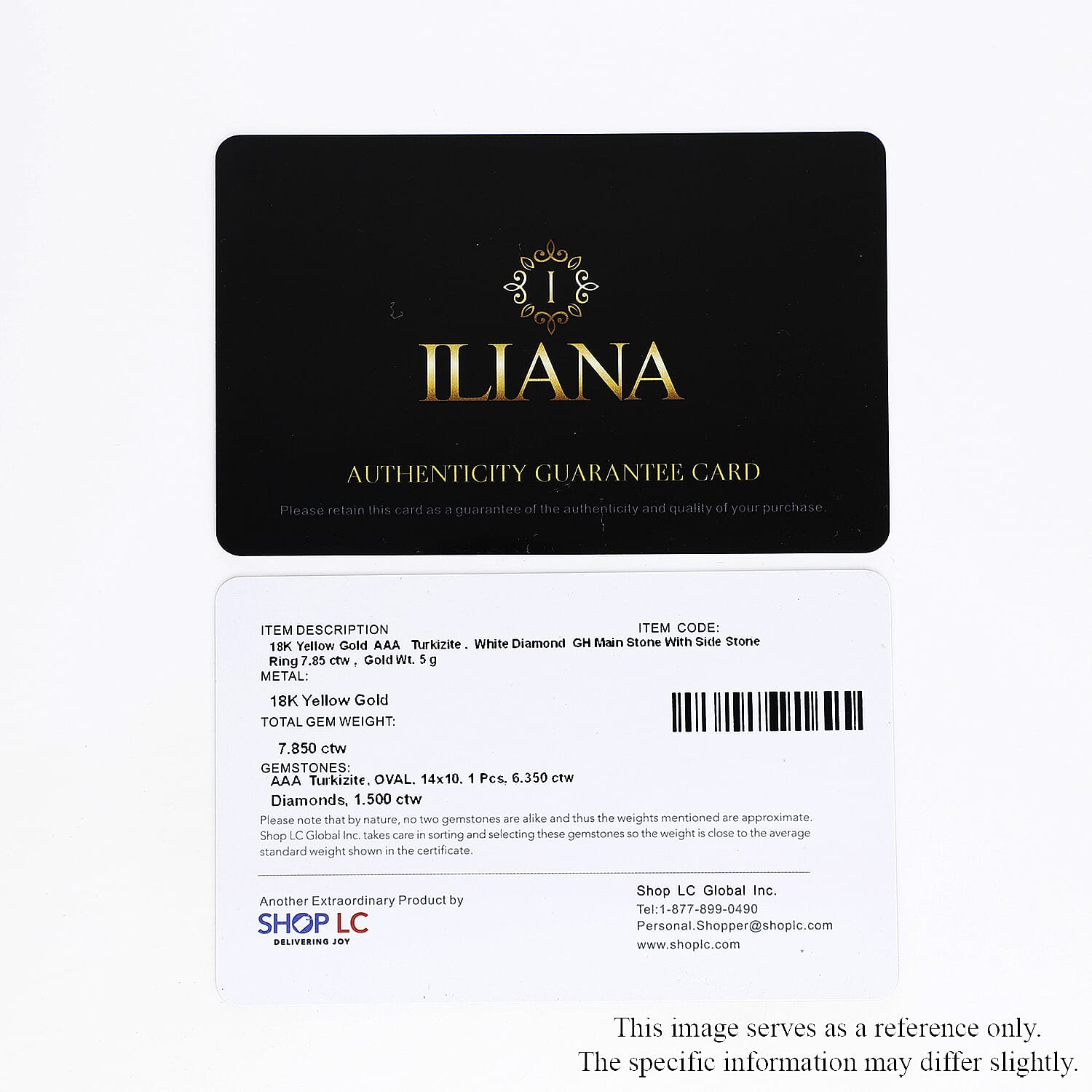 Iliana 18K Yellow Gold AAA Turkizite and G-H SI Diamond Ring (Size 7.0) 6.25 Grams 7.85 ctw