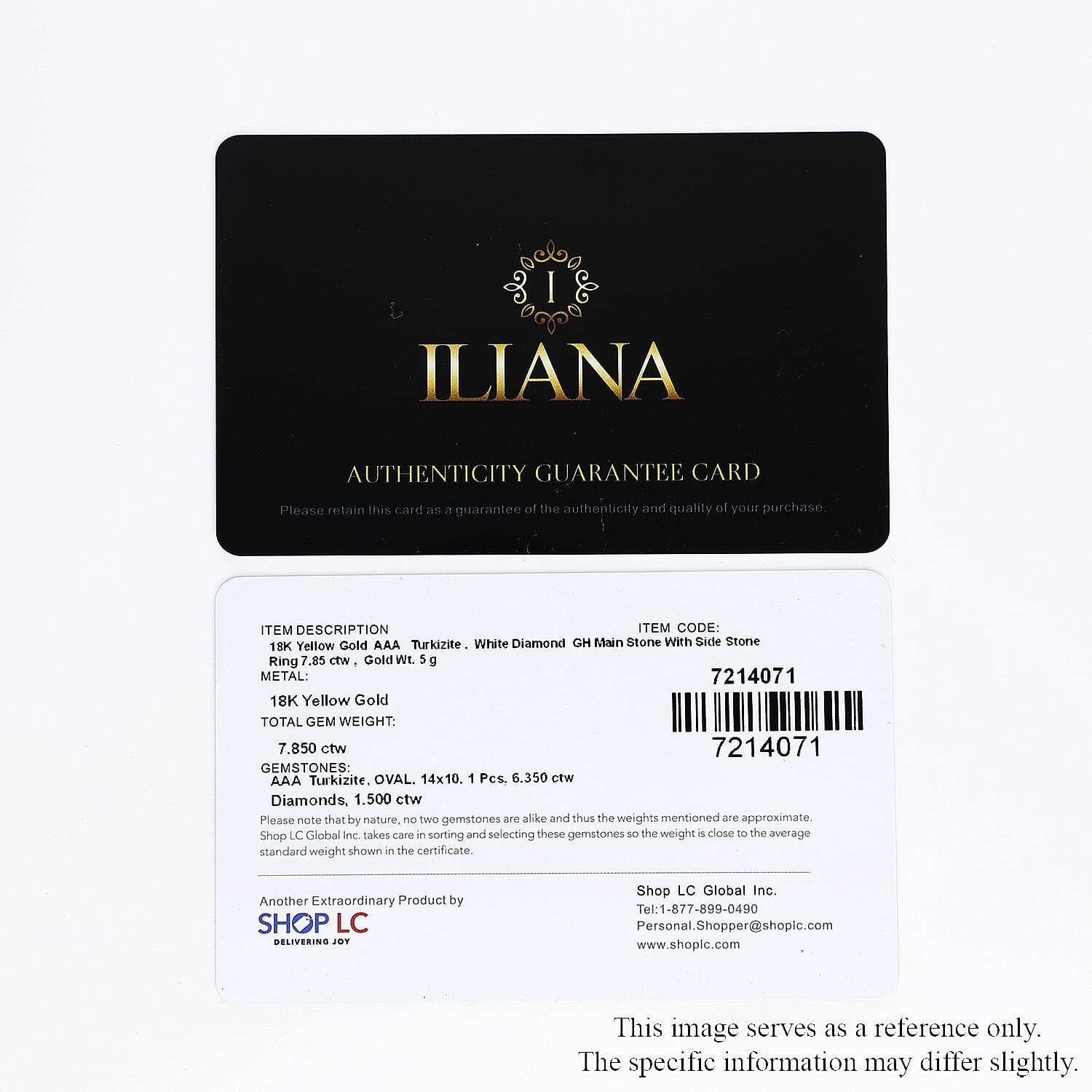 Iliana 18K Yellow Gold AAA Turkizite and G-H SI Diamond Ring (Size 7.0) 6.25 Grams 7.85 ctw