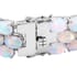 Premium Ethiopian Welo Opal Triple-Row Tennis Bracelet in Platinum Over Sterling Silver (6.50 In) 25.30 Grams 31.50 ctw image number 4