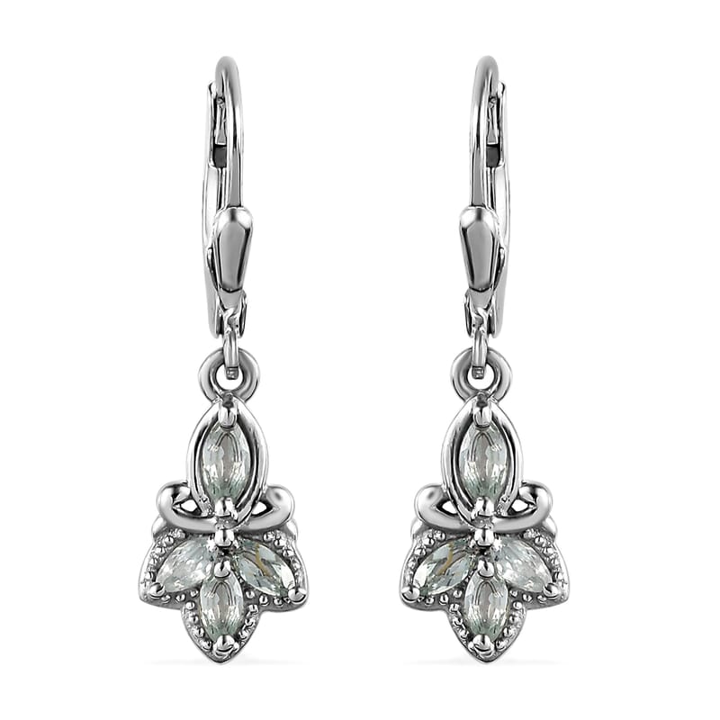 Narsipatnam Alexandrite Lever Back Earrings in Sterling Silver 0.85 ctw