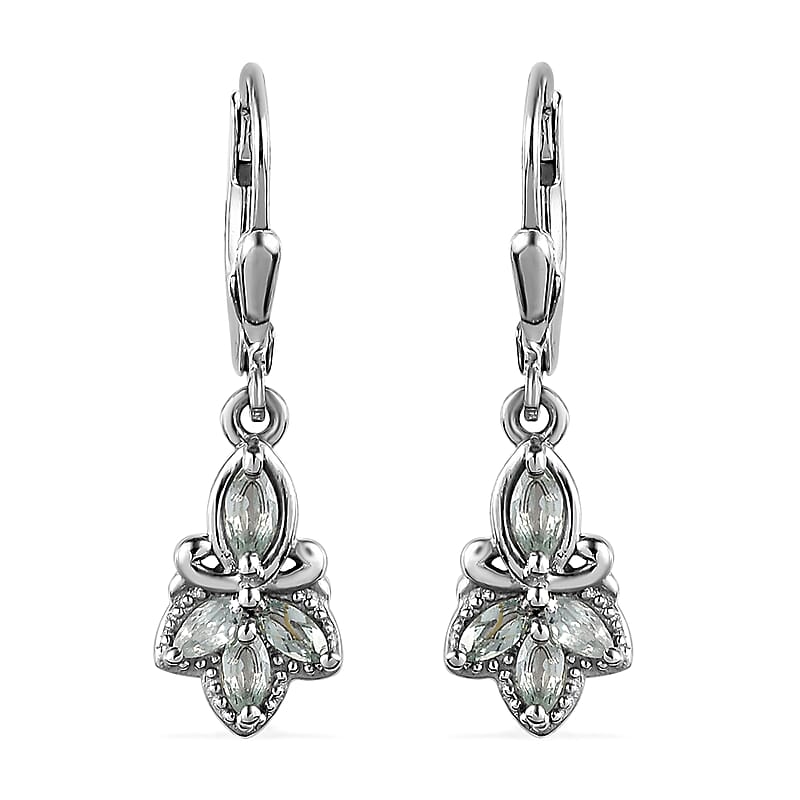 Narsipatnam Alexandrite Lever Back Earrings in Sterling Silver 0.85 ctw